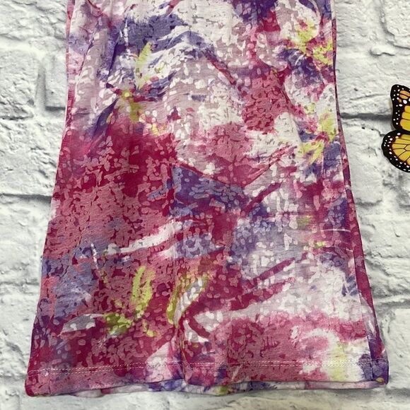 Urban Behavior Tie Dye Sheer Tank Braided Neckline Size Extra Small - Picture 8 of 11